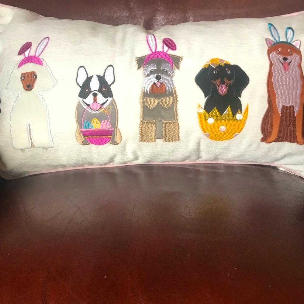 NEW! Easter Bunny Dog Pillow- Dog Easter Pillow- Trending HTF Easter Pillow